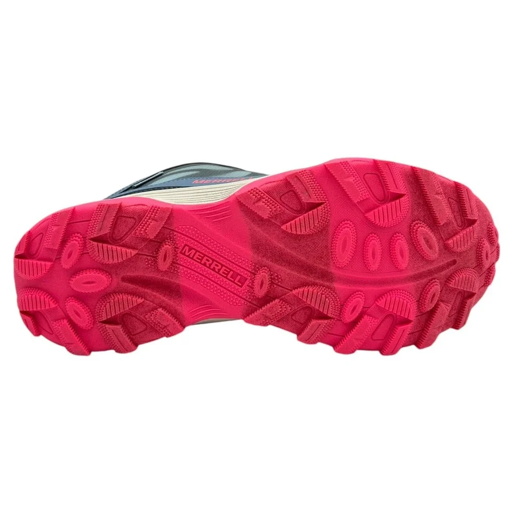 Merrell Moab Speed‎ Youth Big Girls Waterproof Hiking Shoes Size 7 Blue Coral